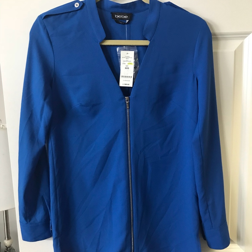 Bebe cobalt blue tunic xs